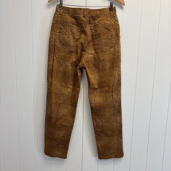 Lauren Ralph Lauren Women Old Money Snakeskin Print Pants Size 8 Quiet Luxury - Picture 2 of 8